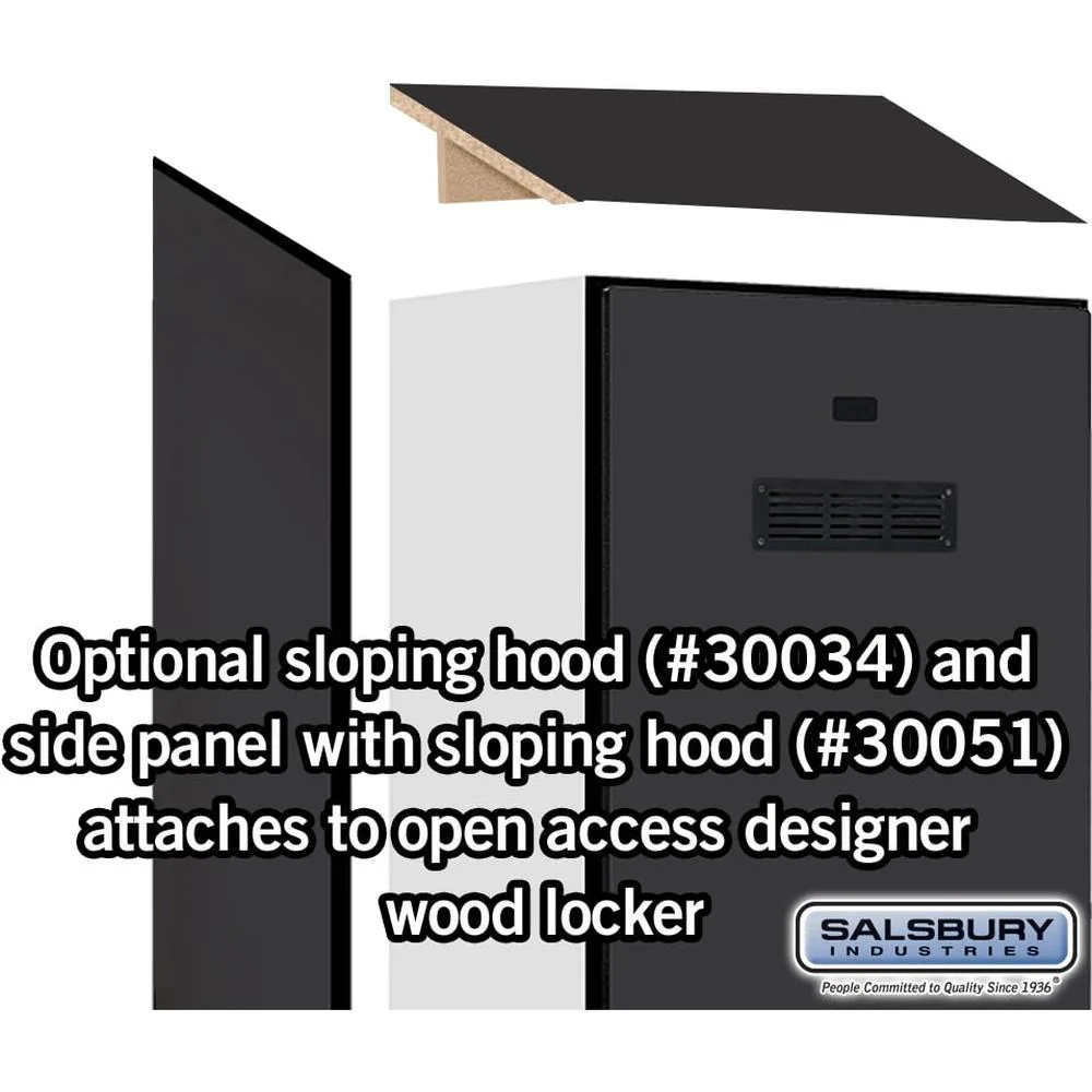 24" Wide Designer Wood Gear Locker - 6 Feet High - 18" Deep by Salsbury - Image 7