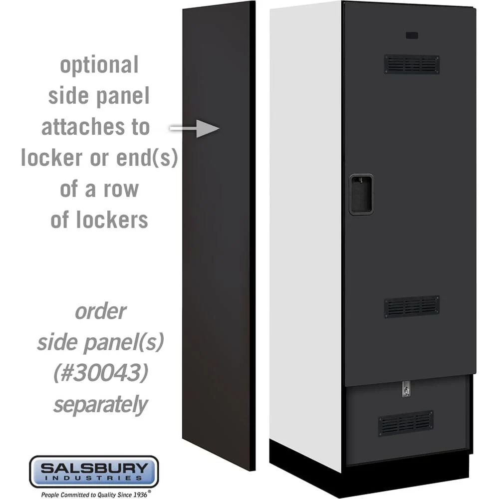 24" Wide Designer Wood Gear Locker - 6 Feet High - 24" Deep by Salsbury - Image 2