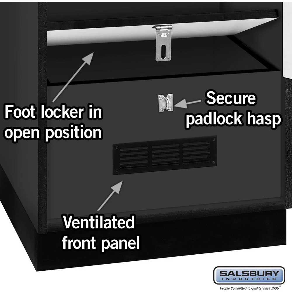 24" Wide Designer Wood Gear Locker - 6 Feet High - 24" Deep by Salsbury - Image 4