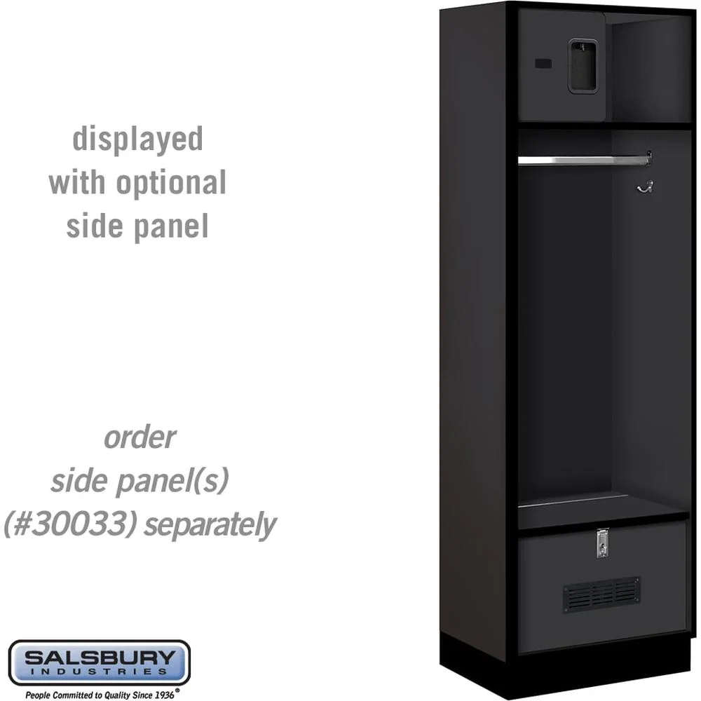 24" Wide Designer Wood Open Access Locker - 6 Feet High - 18" Deep by Salsbury