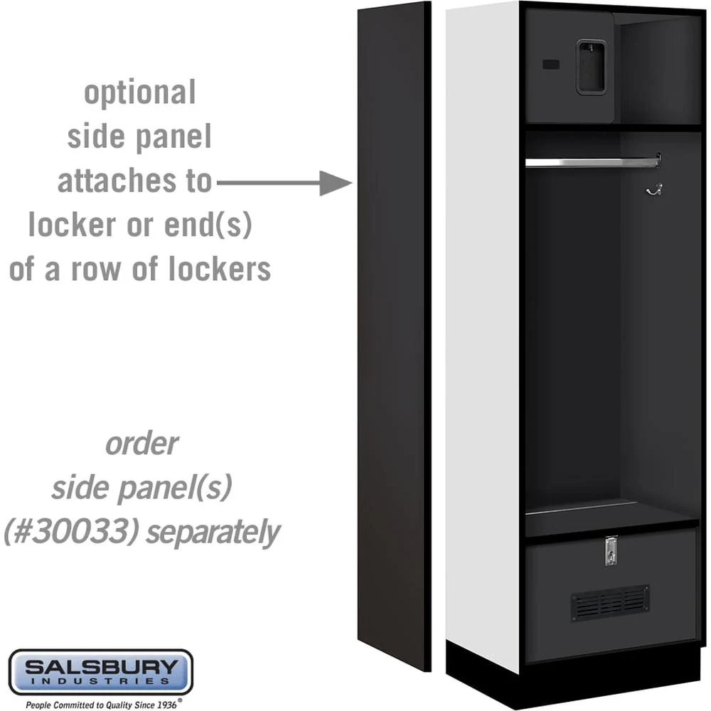 24" Wide Designer Wood Open Access Locker - 6 Feet High - 18" Deep by Salsbury - Image 2