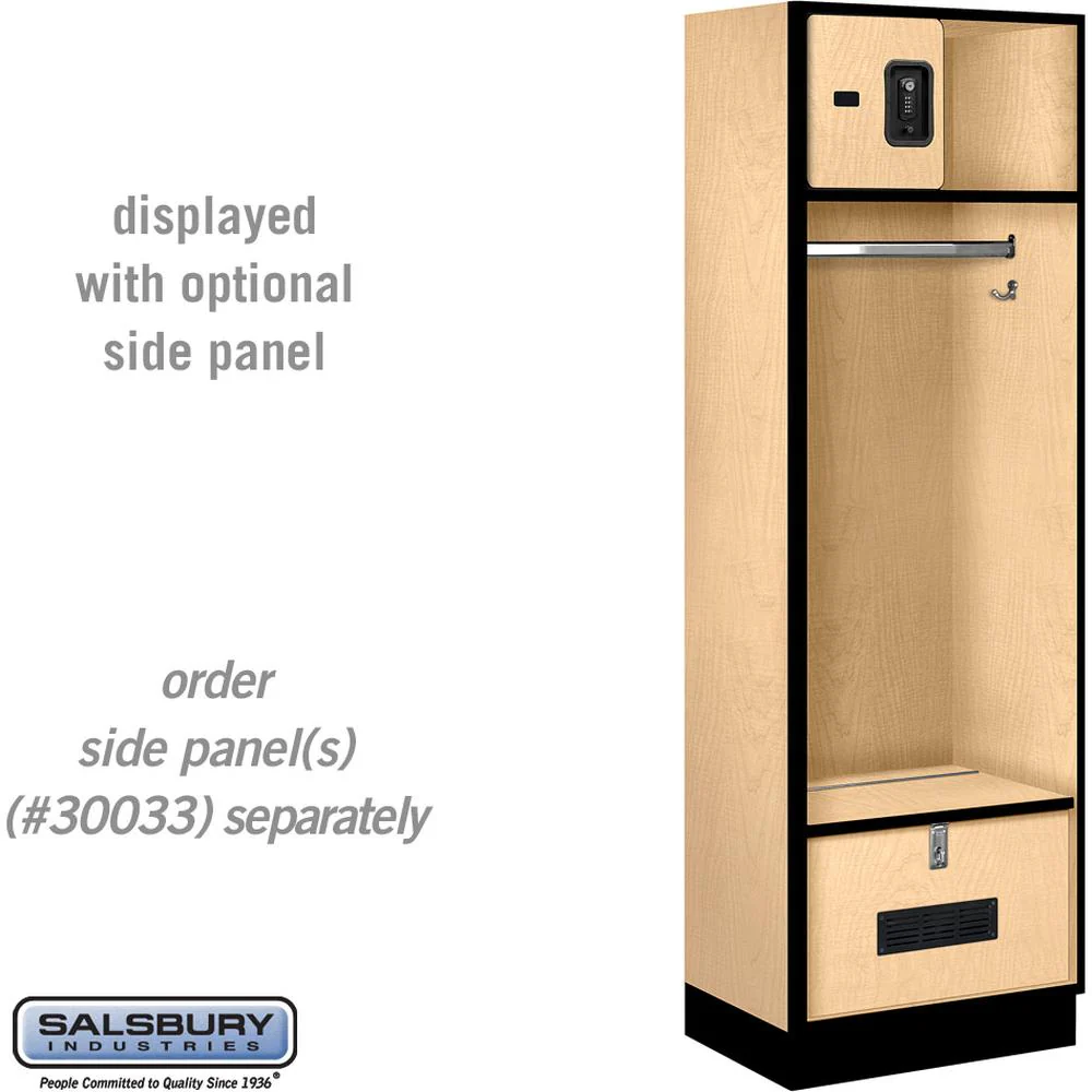 24" Wide Designer Wood Open Access Locker - 6 Feet High - 18" Deep by Salsbury - Image 34
