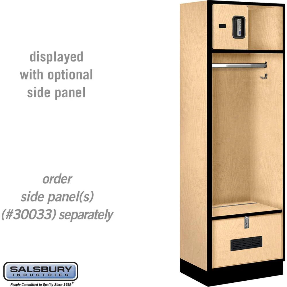 24" Wide Designer Wood Open Access Locker - 6 Feet High - 18" Deep by Salsbury - Image 35