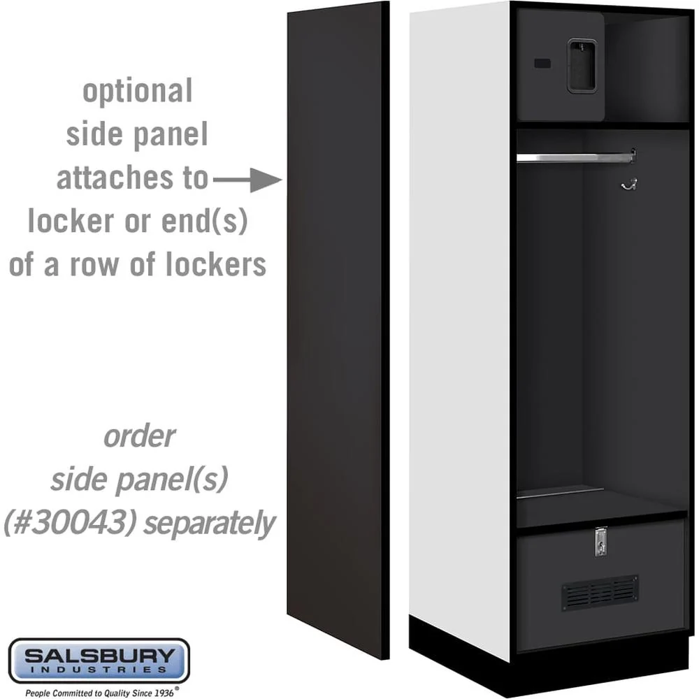 24" Wide Designer Wood Open Access Locker - 6 Feet High - 24" Deep by Salsbury - Image 2