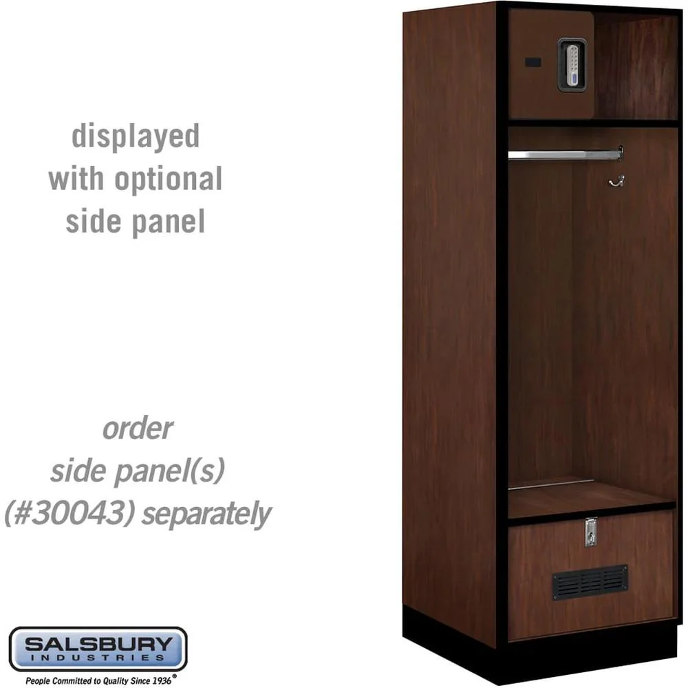 24" Wide Designer Wood Open Access Locker - 6 Feet High - 24" Deep by Salsbury - Image 30