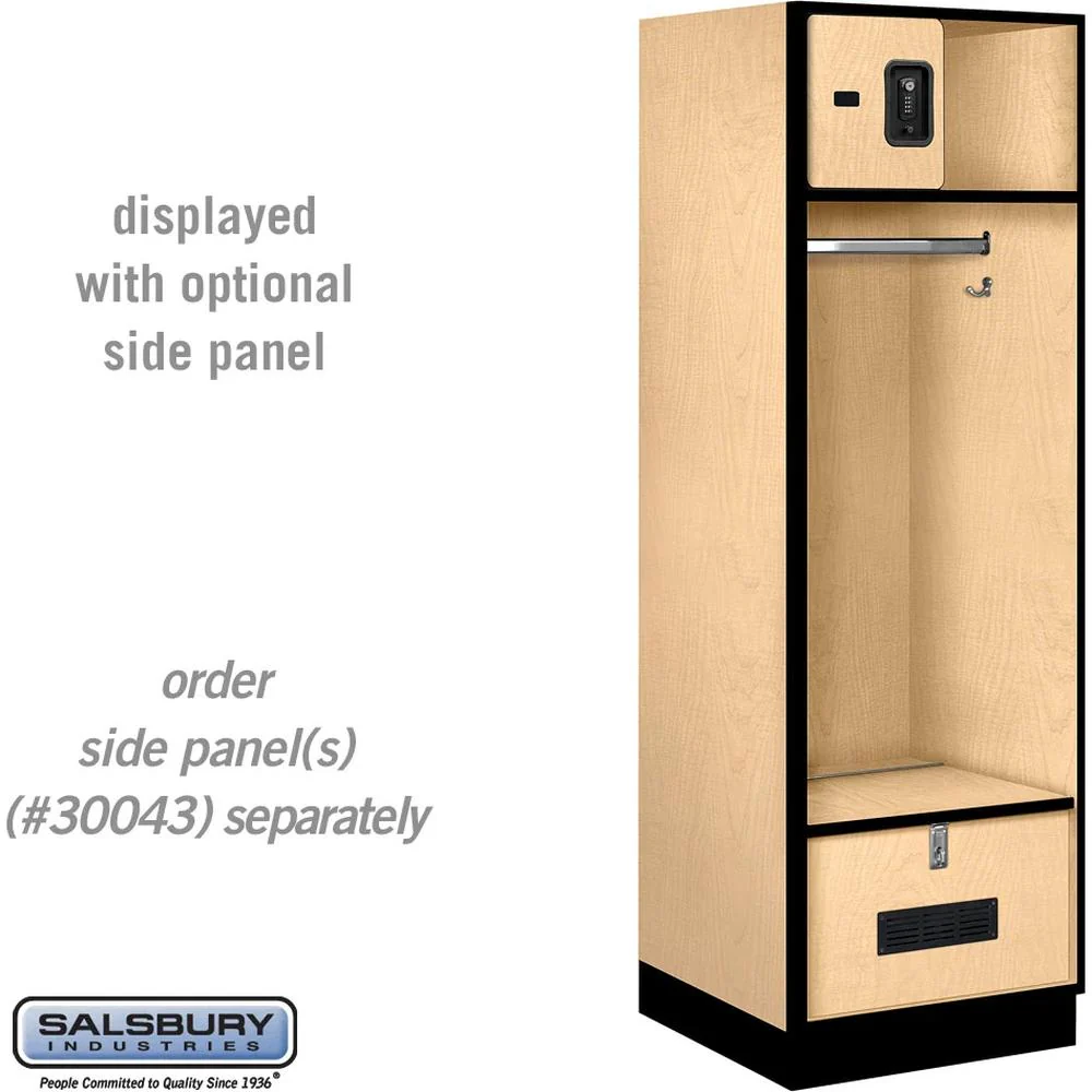 24" Wide Designer Wood Open Access Locker - 6 Feet High - 24" Deep by Salsbury - Image 34