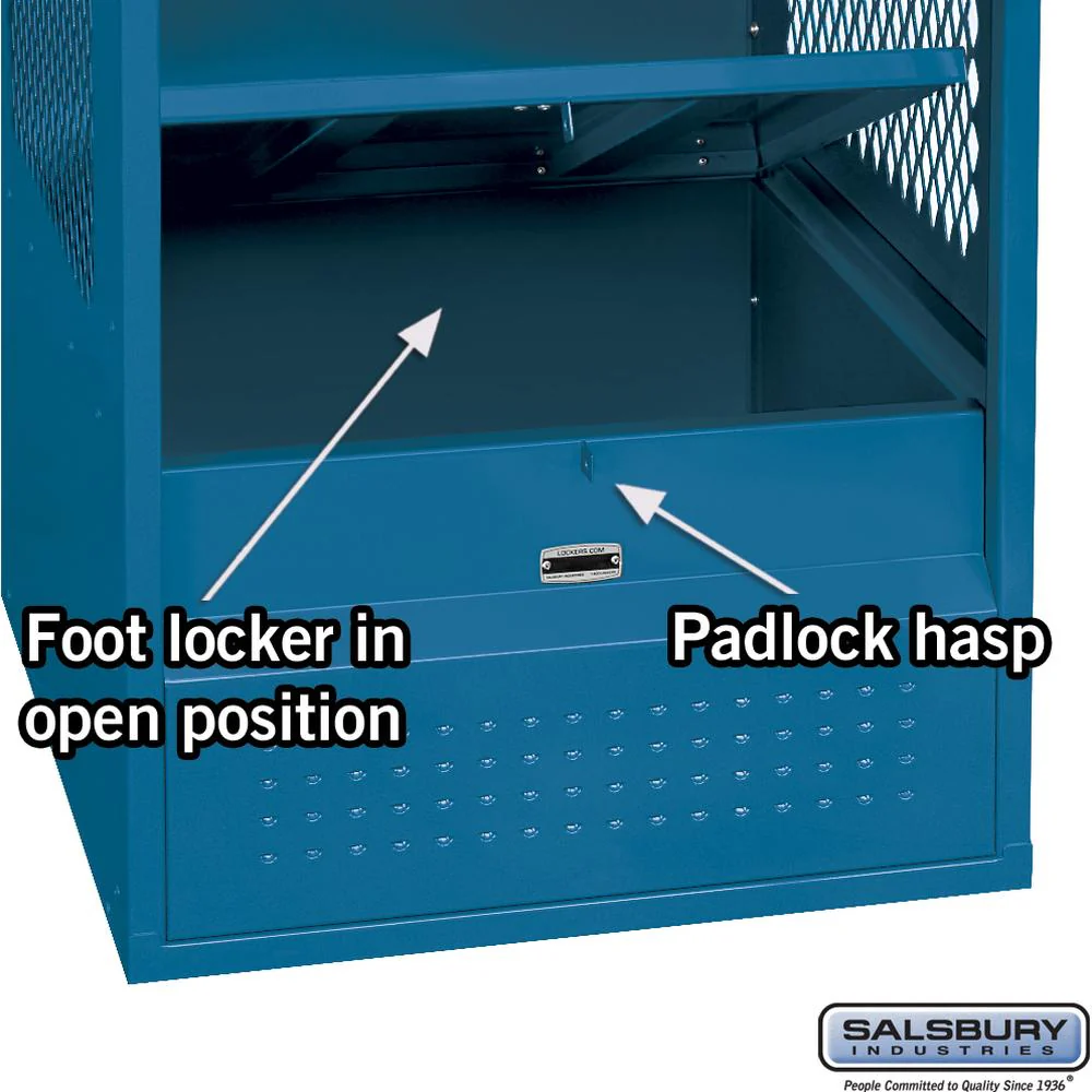 24" Wide Open Access Metal Locker - 6 Feet High - 18" Deep by Salsbury - Image 2