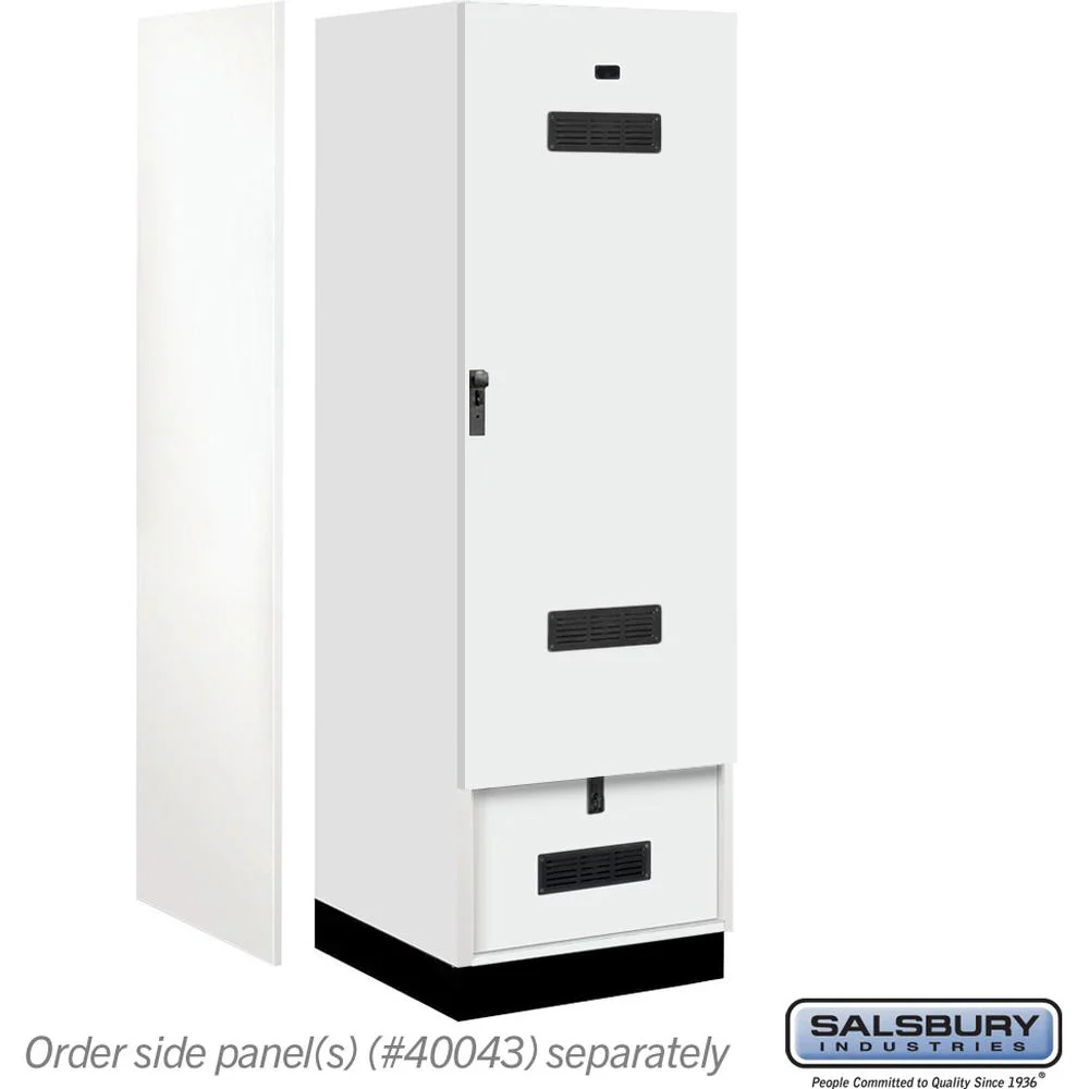 24" Wide Premier Wood Gear Locker - 6 Feet High - 24" Deep by Salsbury - Image 2