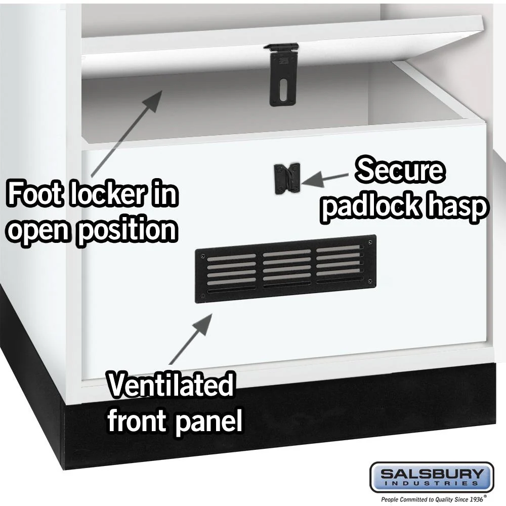 24" Wide Premier Wood Gear Locker - 6 Feet High - 24" Deep by Salsbury - Image 4