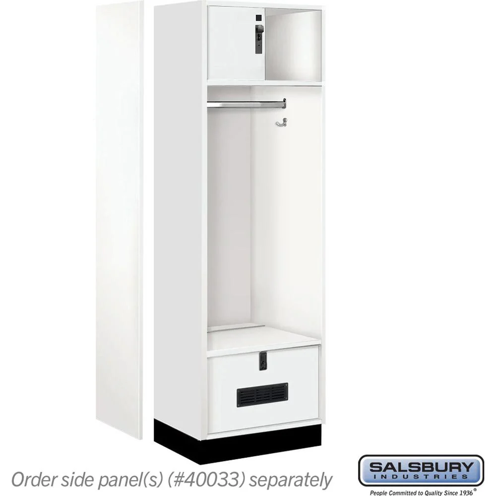 24" Wide Premier Wood Open Access Locker - 6 Feet High - 18" Deep by Salsbury - Image 2