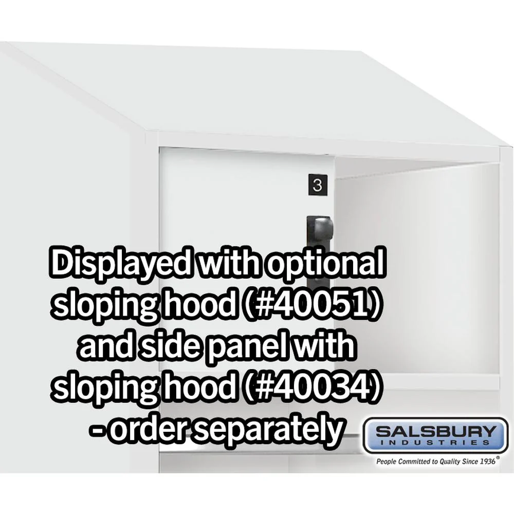 24" Wide Premier Wood Open Access Locker - 6 Feet High - 18" Deep by Salsbury - Image 7