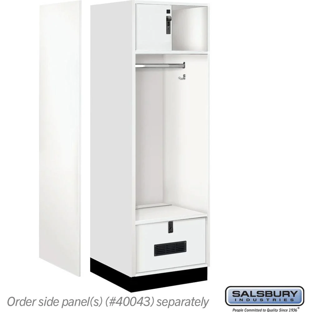24" Wide Premier Wood Open Access Locker - 6 Feet High - 24" Deep by Salsbury - Image 2