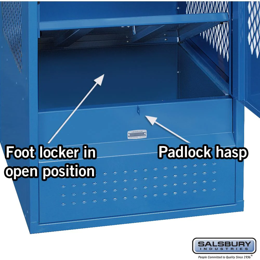 24" Wide Vented Gear Metal Locker - 6 Feet High - 18" Deep by Salsbury - Image 4