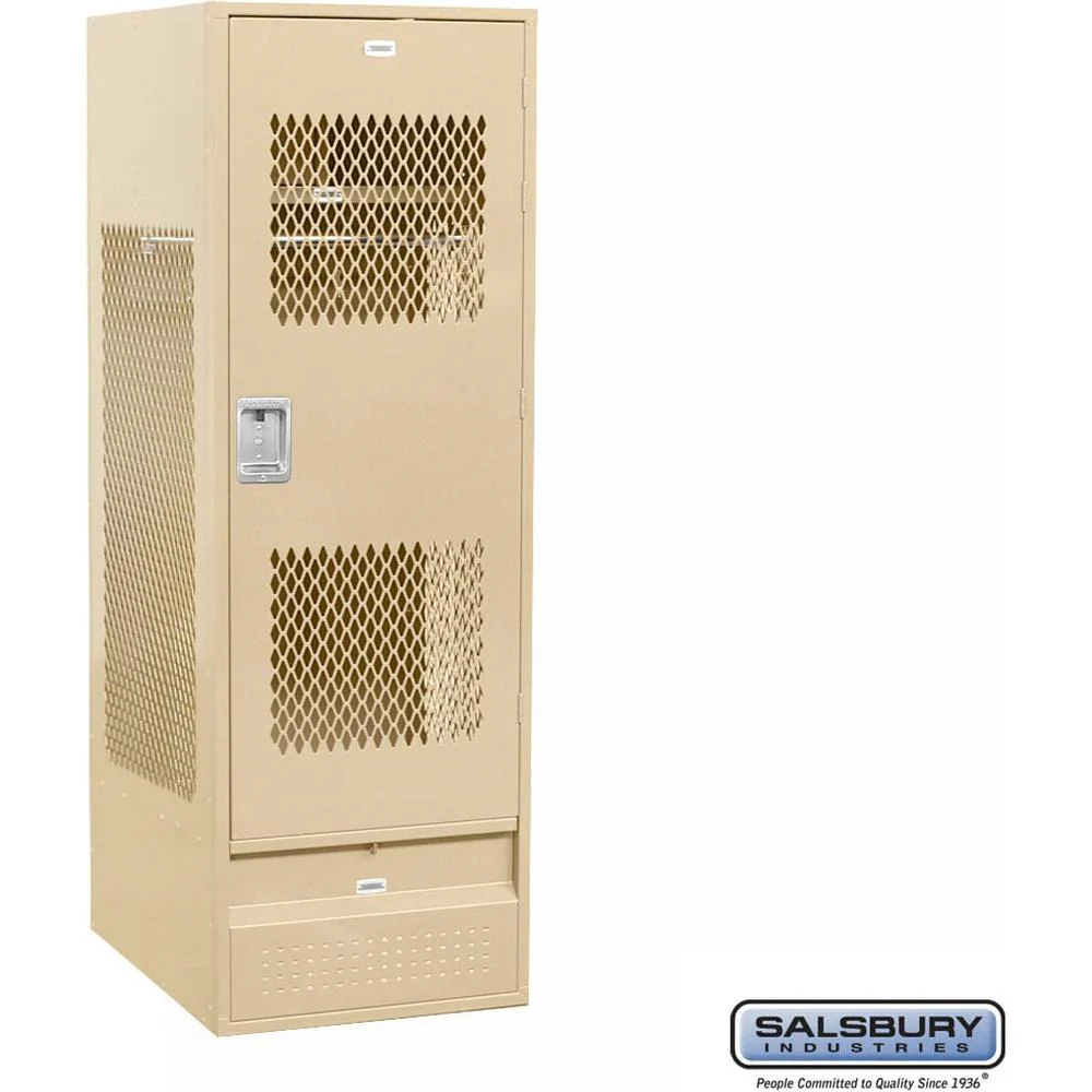 24" Wide Vented Gear Metal Locker - 6 Feet High - 24" Deep by Salsbury - Image 10