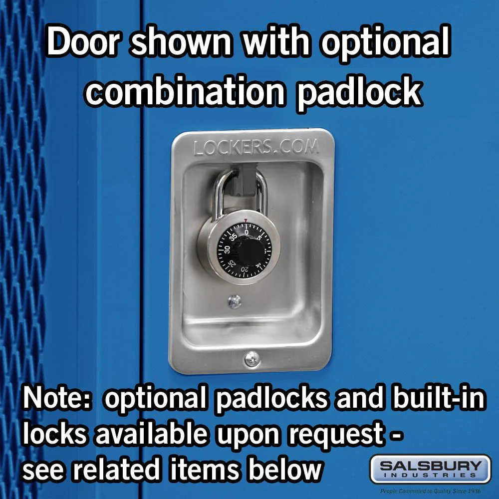 24" Wide Vented Gear Metal Locker - 6 Feet High - 24" Deep by Salsbury - Image 5