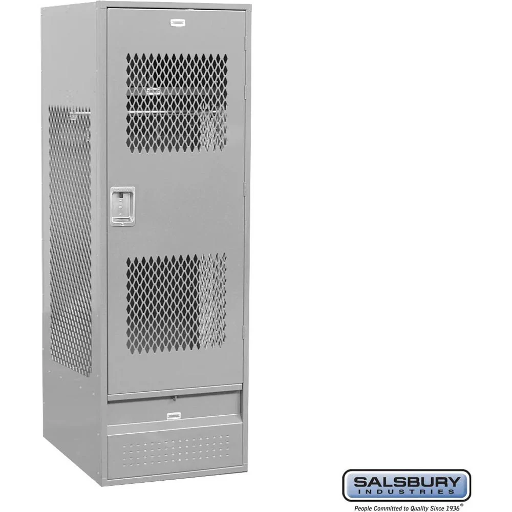 24" Wide Vented Gear Metal Locker - 6 Feet High - 24" Deep by Salsbury - Image 8