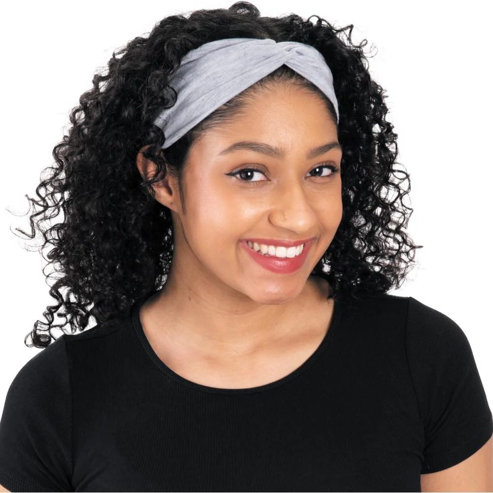 3" Extra Wide Headbands / Includes 1 Black and 1 Gray by Product Club