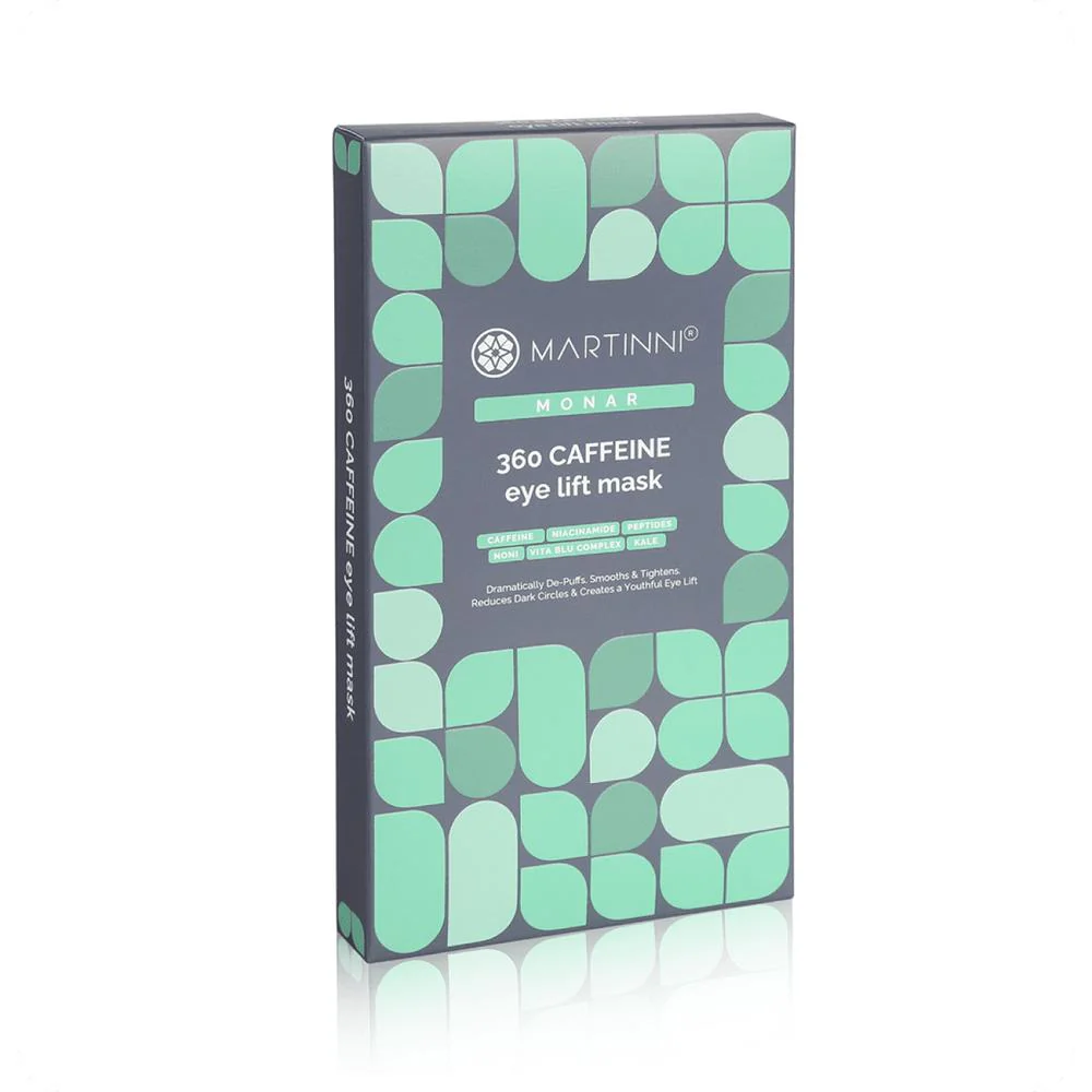 360 Caffeine Eye Mask / Pack of 36 Pair - Each Pre-Moistened 100% Natural and Paraben Free Mask is Single Use by Martinni - Image 6