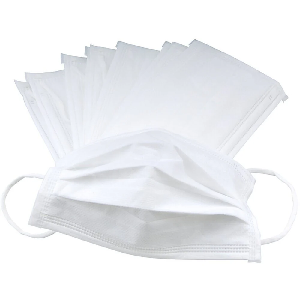 4-Ply Ear loop Face Mask - Prevents Spread of Airborne Virus & Disease - 50 Count