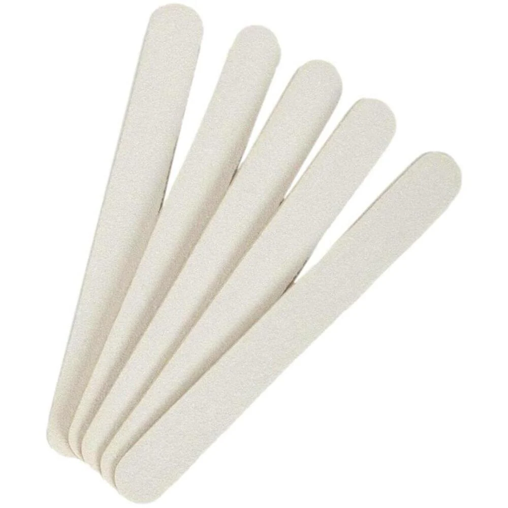 5" White Nail Files / 100/180 Grit / 5"L x 0.5"W / 50 Count - Image 4