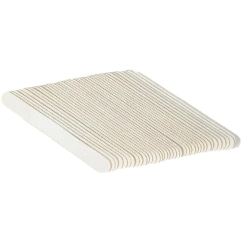 5" White Nail Files / 100/180 Grit / 5"L x 0.5"W / 50 Count - Image 5