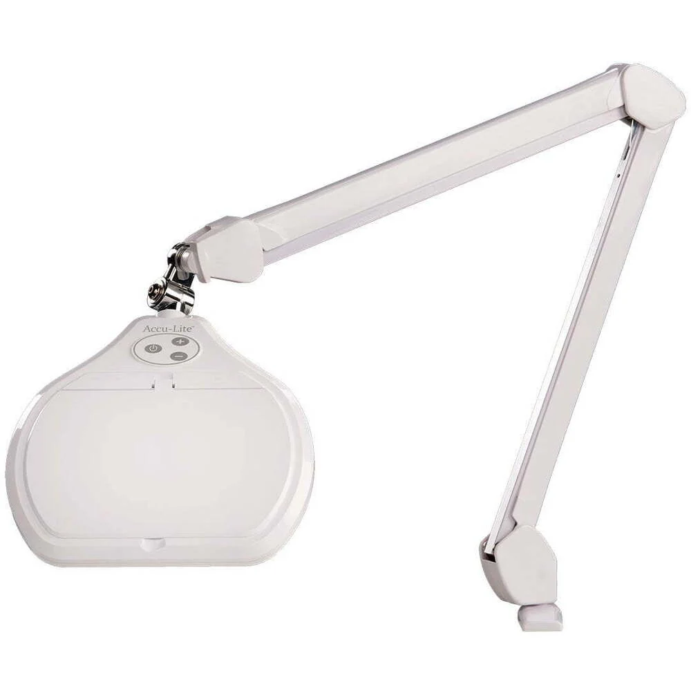 Accu-Lite&reg; 6.85" Rectangle LED Magnifier - 3.5 Diopter (1.88x) - White Finish by O.C. White - Image 3