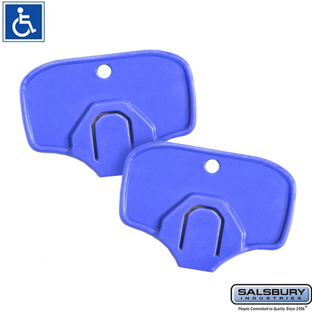 ADA Compliant Key Heads - for Built-In Key Lock - (2) Key Heads by Salsbury