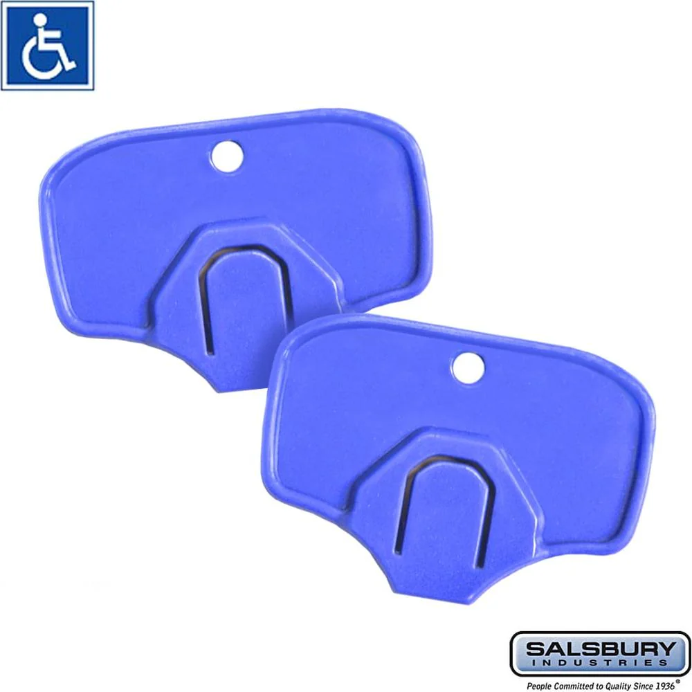 ADA Compliant Key Heads - for Built-In Key Lock - (2) Key Heads by Salsbury