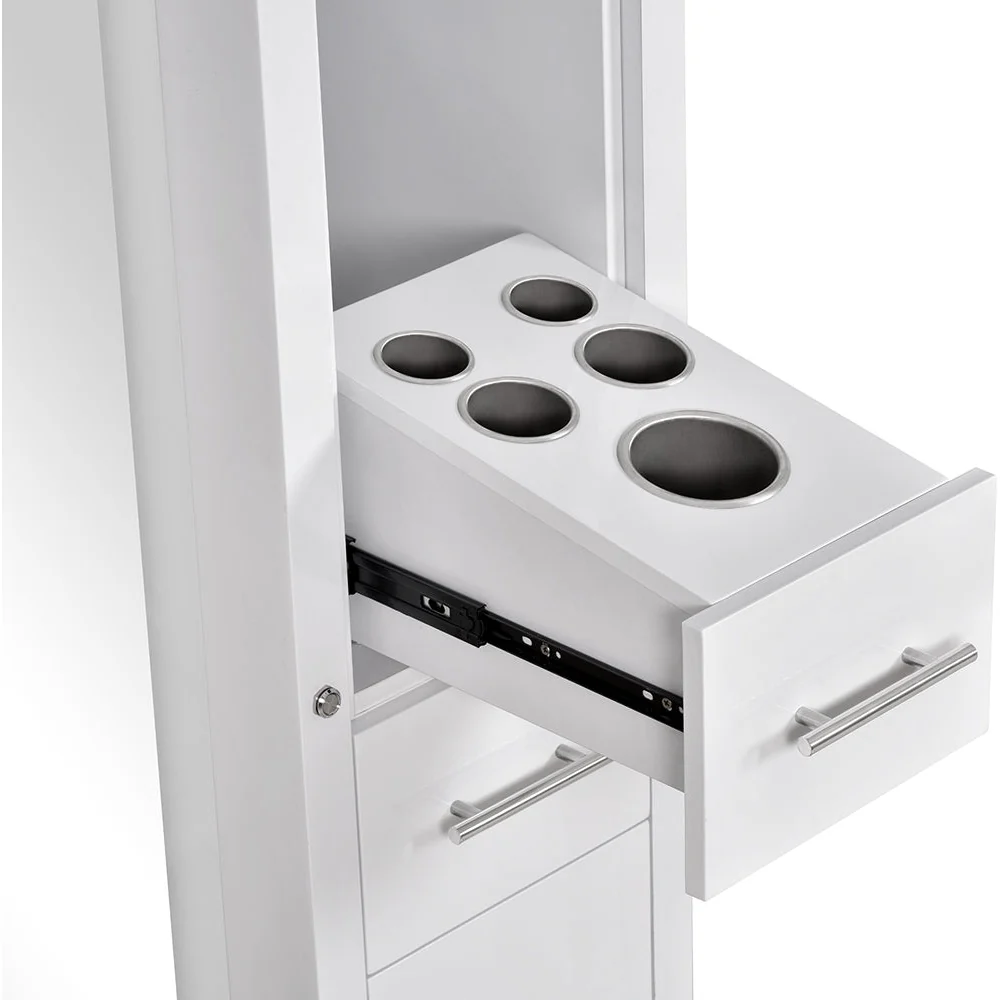 Adonis III Double LED Lighted Styling Station by DIR Salon Furniture - Image 18