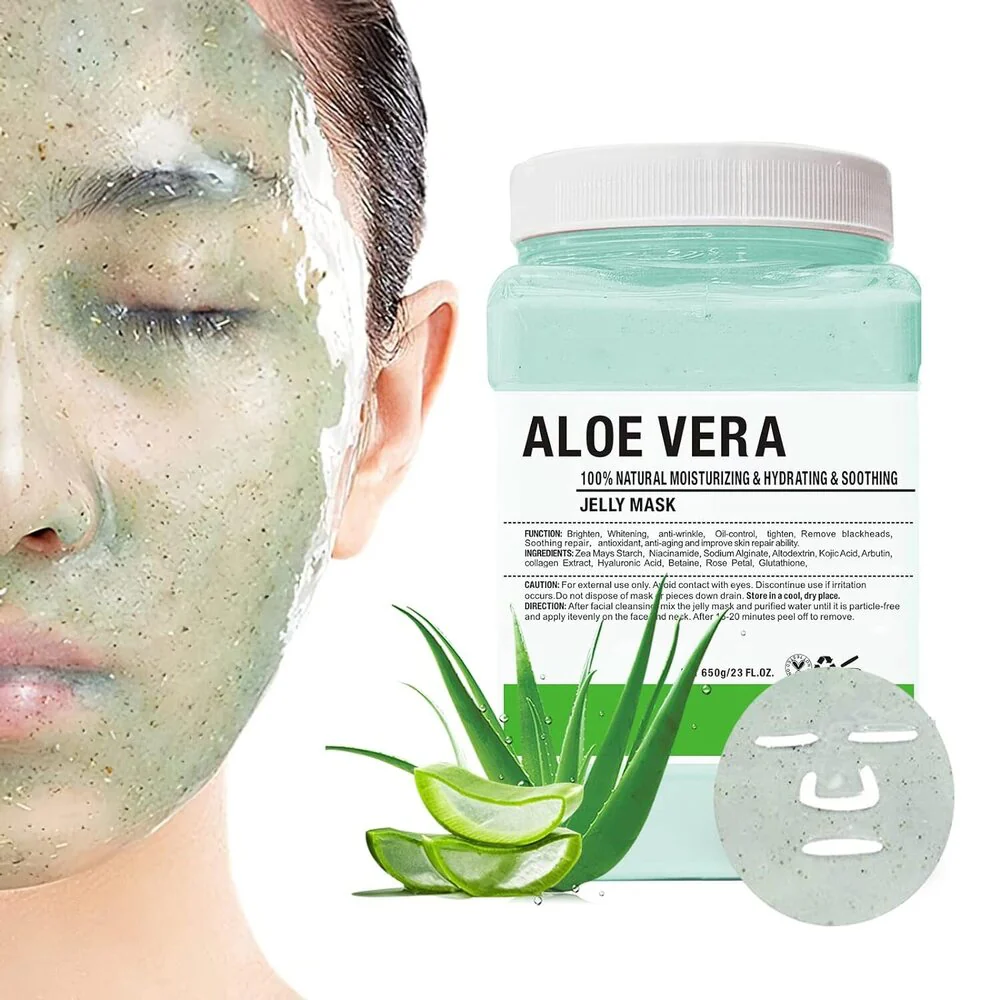 AloePure Soothing Moisture Aloe Vera Jelly Mask / 23 oz. - 650 grams by Jeluxe Masks