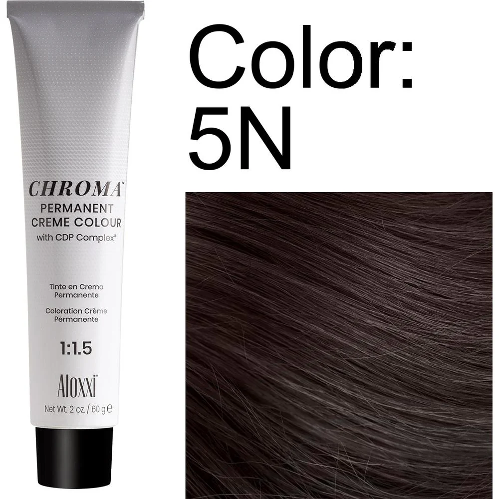Aloxxi Chroma 5N Permanent Creme Colour / 2 oz.