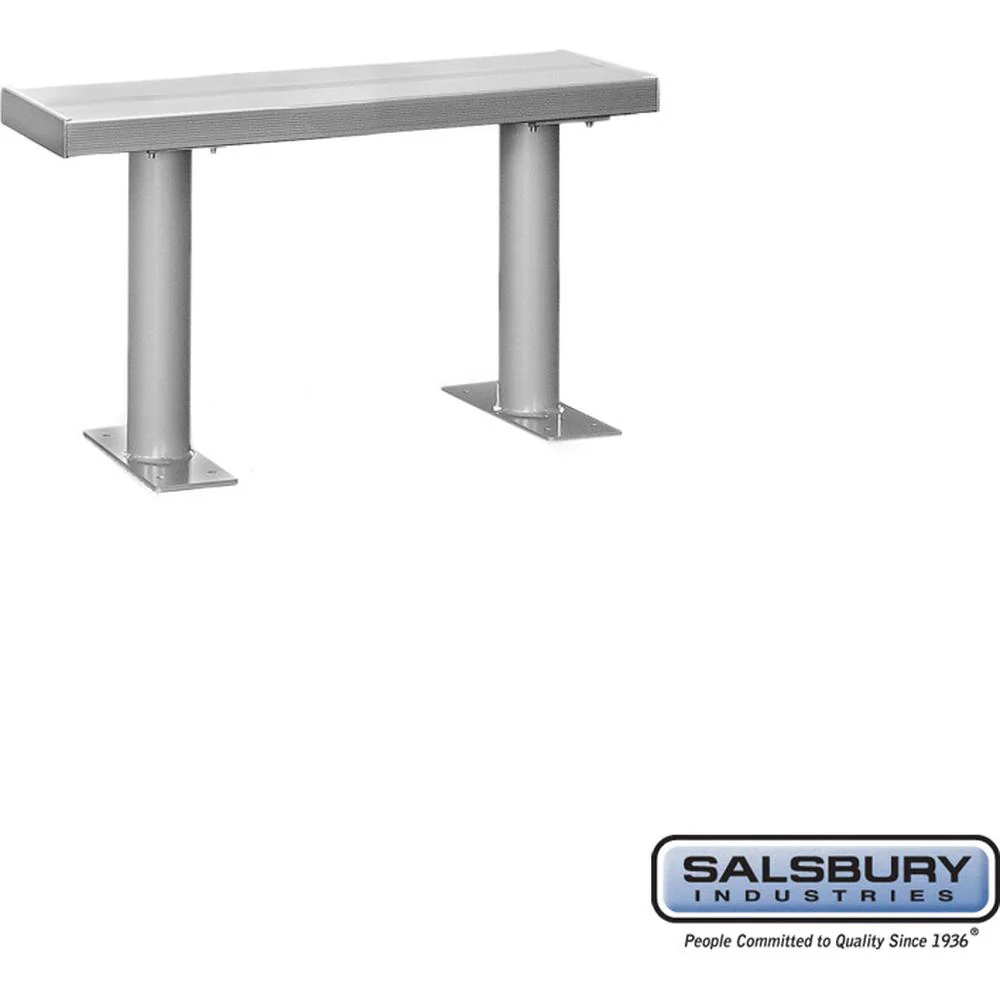 Aluminum Locker Bench - 36" Wide - 10" Deep by Salsbury - Image 4