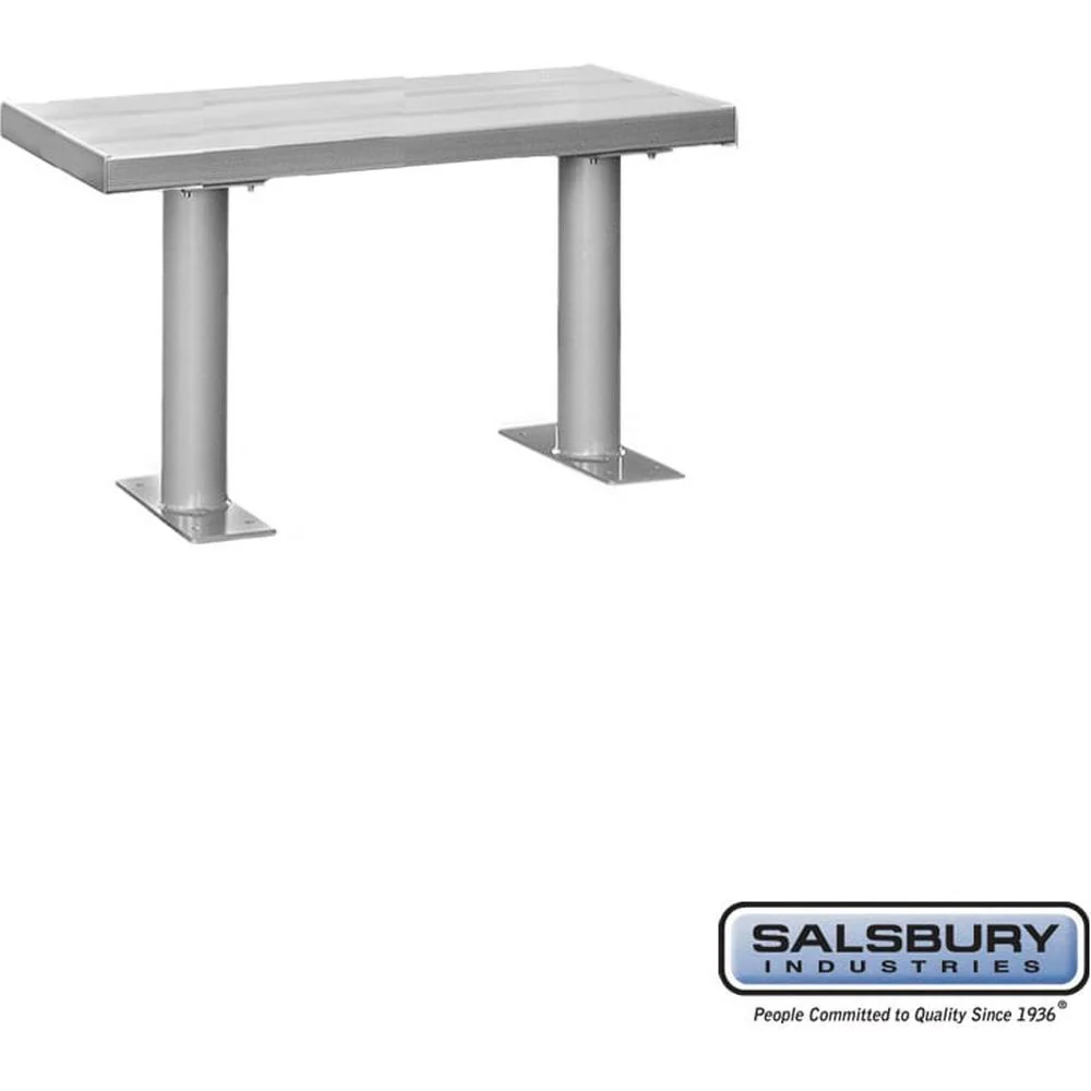Aluminum Locker Bench - 36" Wide - 14" Deep by Salsbury - Image 4