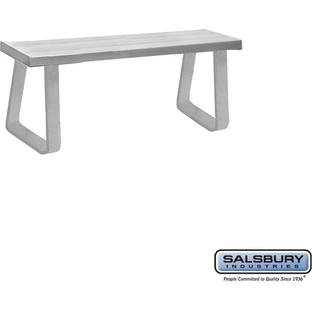Aluminum Locker Bench - 48" Wide - 14" Deep by Salsbury - Image 5