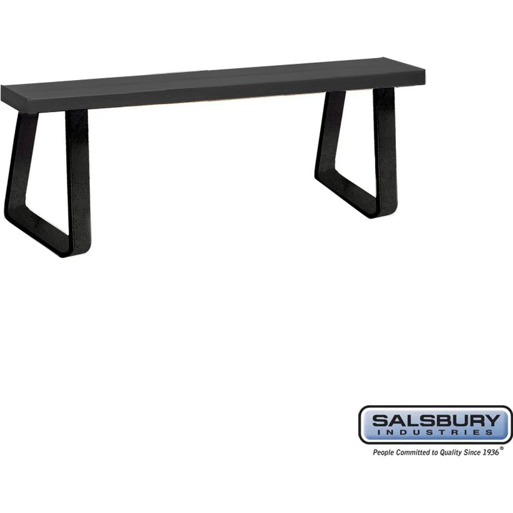Aluminum Locker Bench - 60" Wide - 10" Deep by Salsbury - Image 3