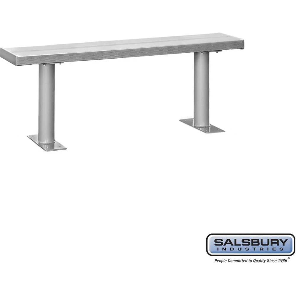 Aluminum Locker Bench - 60" Wide - 10" Deep by Salsbury - Image 4