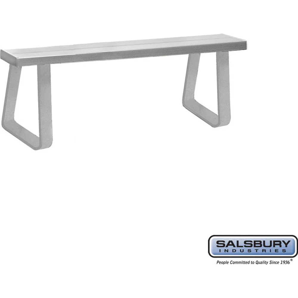 Aluminum Locker Bench - 60" Wide - 10" Deep by Salsbury - Image 5