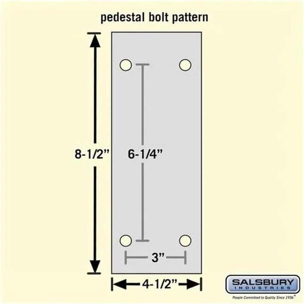 Aluminum Locker Bench - 60" Wide - 14" Deep by Salsbury - Image 2