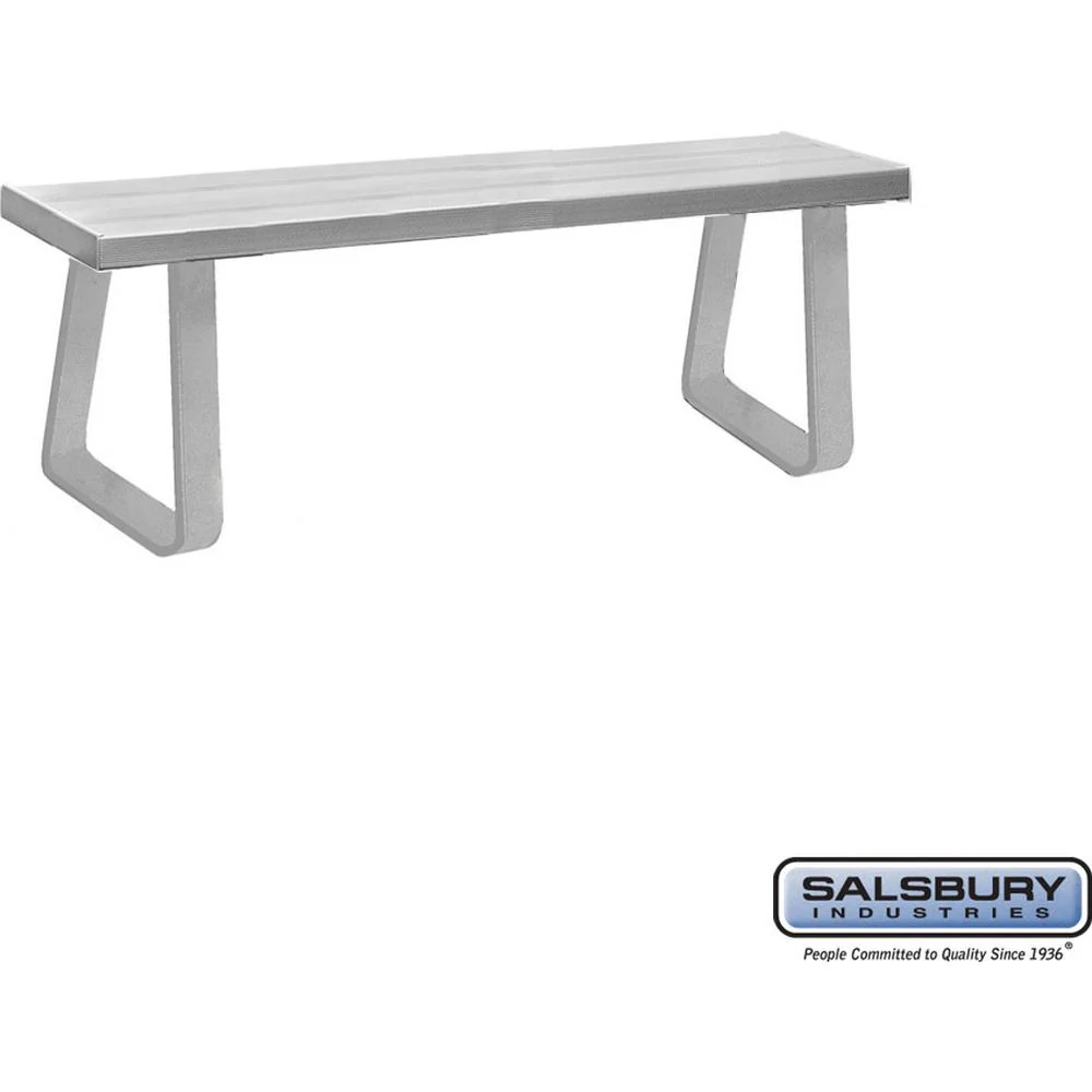Aluminum Locker Bench - 60" Wide - 14" Deep by Salsbury - Image 5