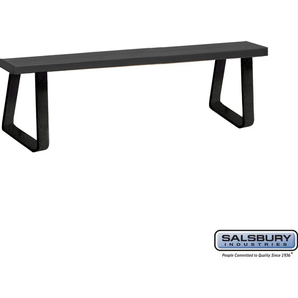 Aluminum Locker Bench - 72" Wide - 10" Deep by Salsbury - Image 3