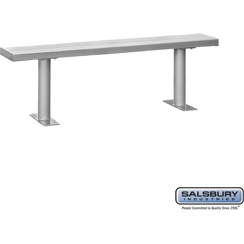 Aluminum Locker Bench - 72" Wide - 10" Deep by Salsbury - Image 4