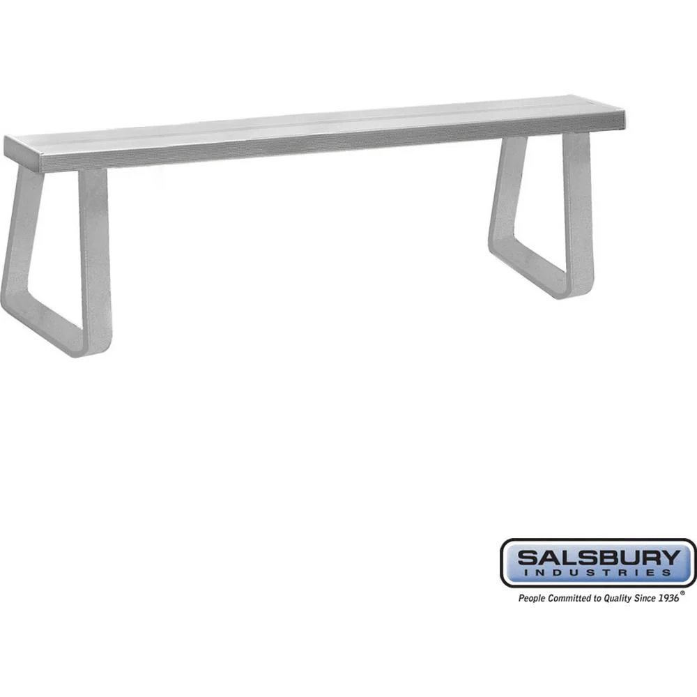 Aluminum Locker Bench - 72" Wide - 10" Deep by Salsbury - Image 5