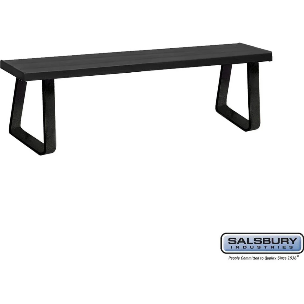 Aluminum Locker Bench - 72" Wide - 14" Deep by Salsbury - Image 3