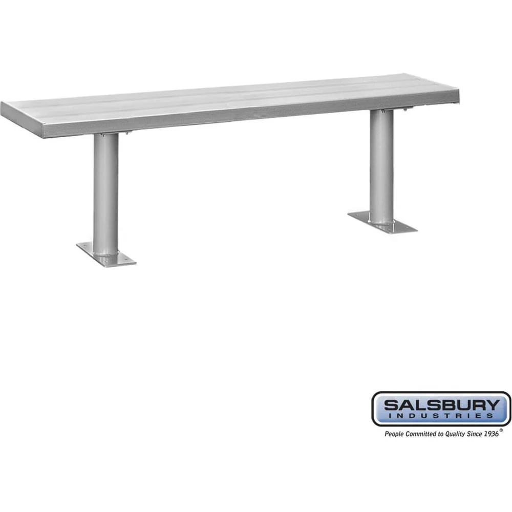 Aluminum Locker Bench - 72" Wide - 14" Deep by Salsbury - Image 4
