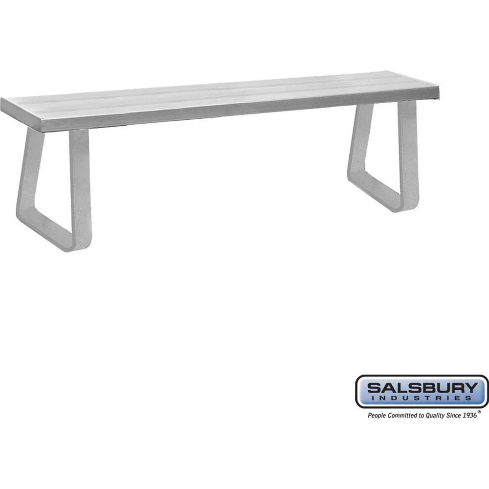 Aluminum Locker Bench - 72" Wide - 14" Deep by Salsbury - Image 5