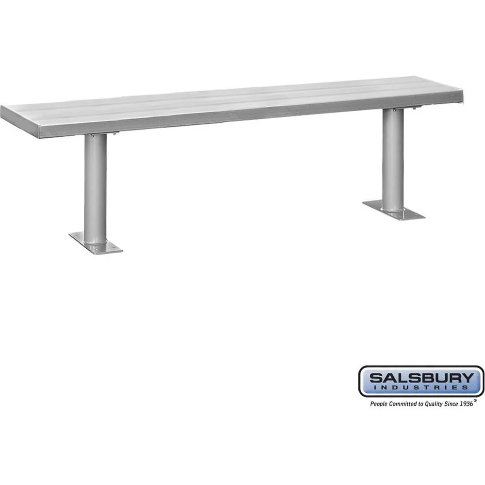 Aluminum Locker Bench - 84" Wide - 14" Deep by Salsbury - Image 4