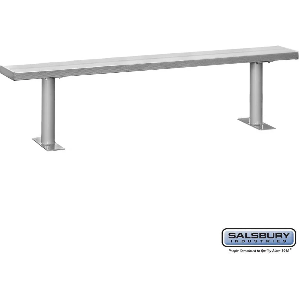 Aluminum Locker Bench - 96" Wide - 10" Deep by Salsbury - Image 3