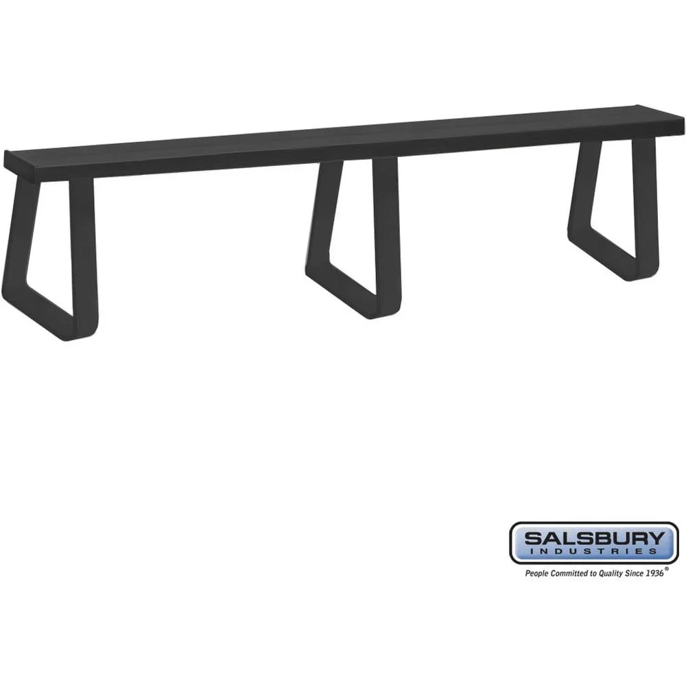 Aluminum Locker Bench - 96" Wide - 10" Deep - Free-Standing by Salsbury
