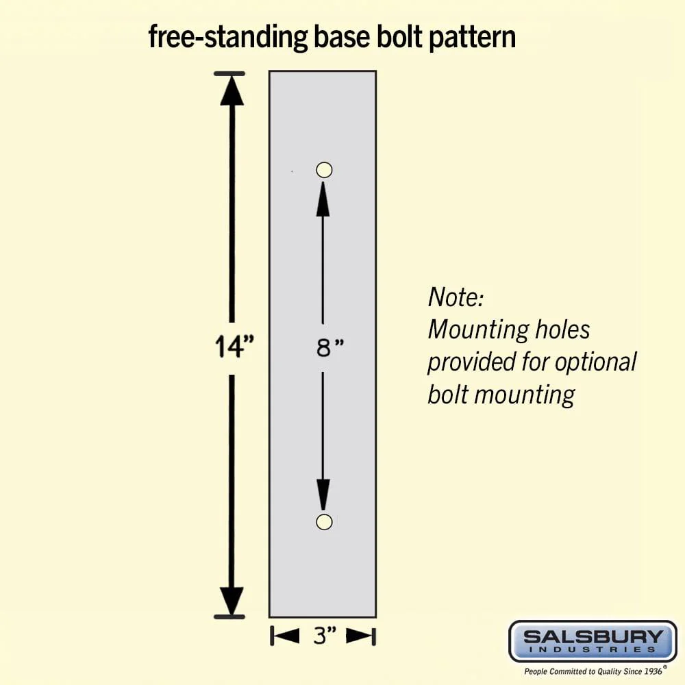 Aluminum Locker Bench - 96" Wide - 10" Deep - Free-Standing by Salsbury - Image 2