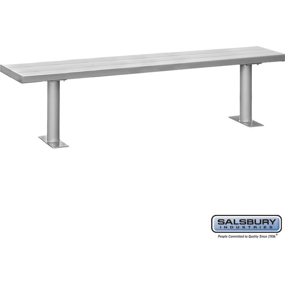 Aluminum Locker Bench - 96" Wide - 14" Deep by Salsbury - Image 4